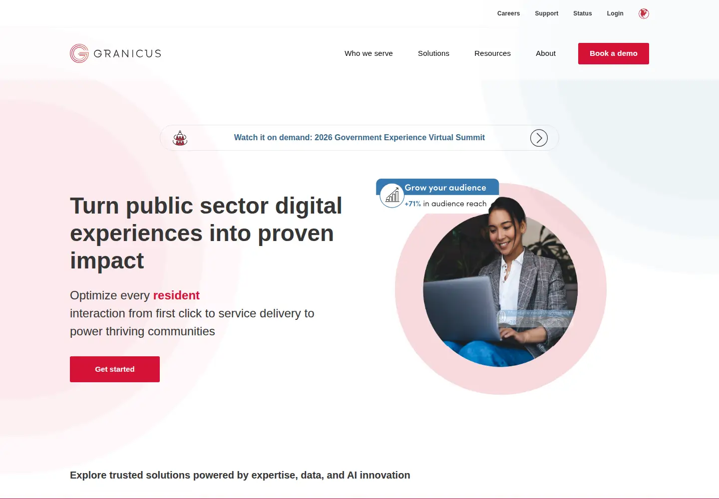 Screenshot of legistar.com