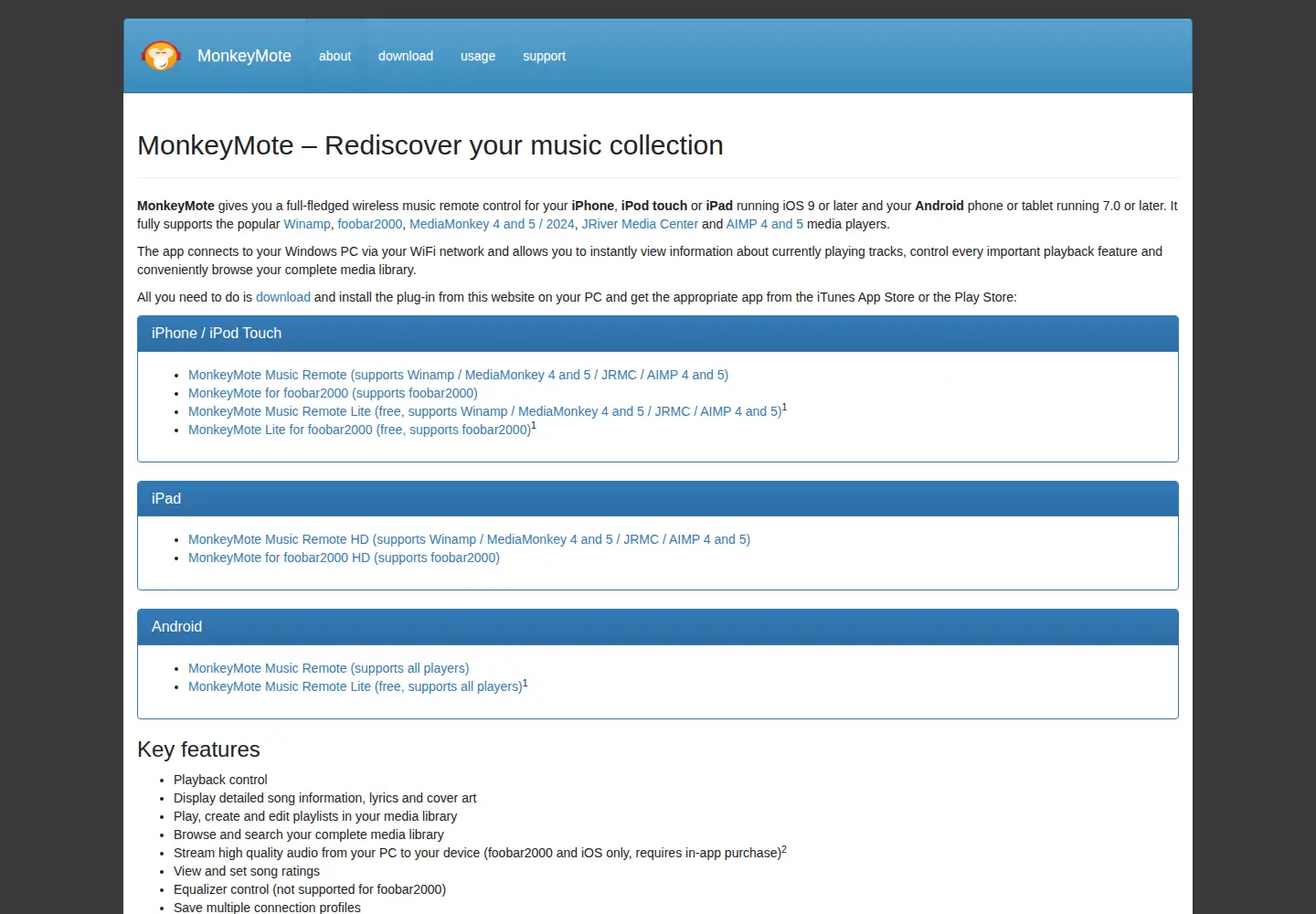 Screenshot of monkeymote.com