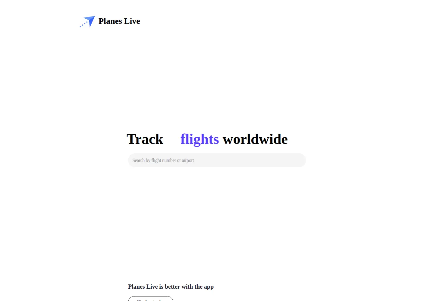 Screenshot of planeslive.com