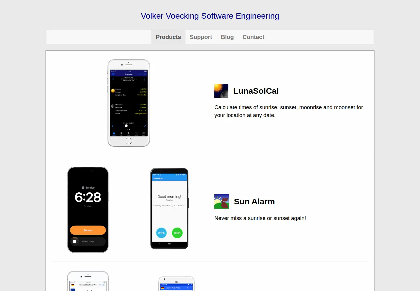Captured homepage of vvse.com in the current scan