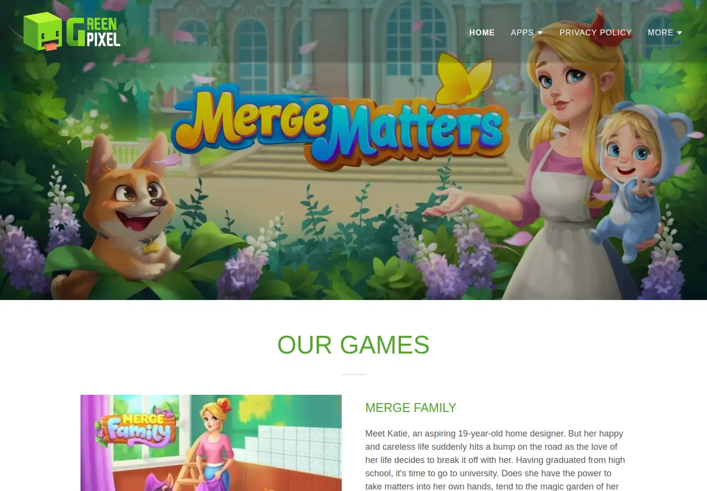 Screenshot of pixel.green