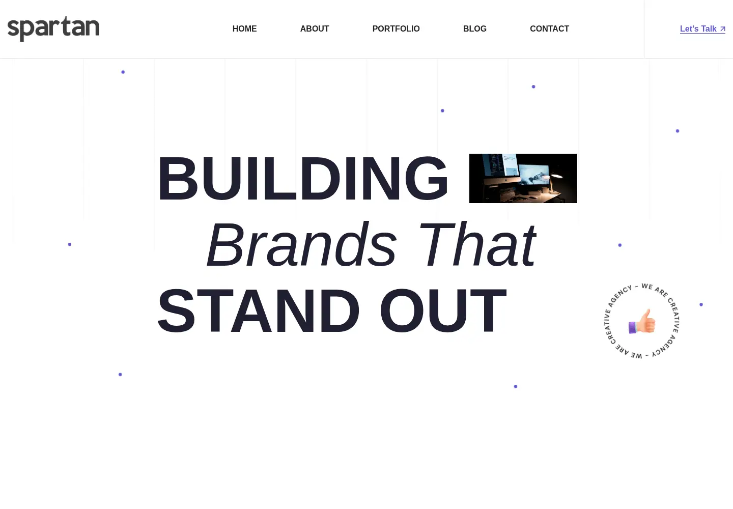 Captured homepage of spartanbranding.in in the current scan