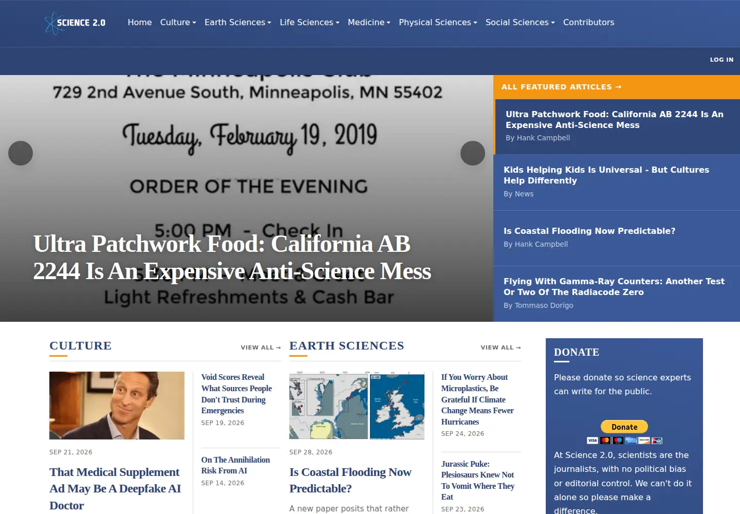 Screenshot of science20.com