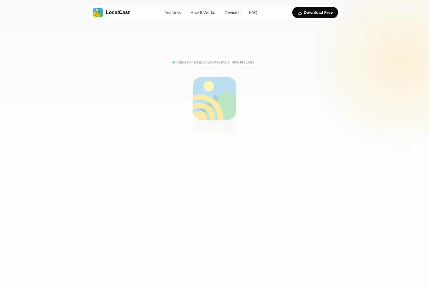 Screenshot of localcast.app