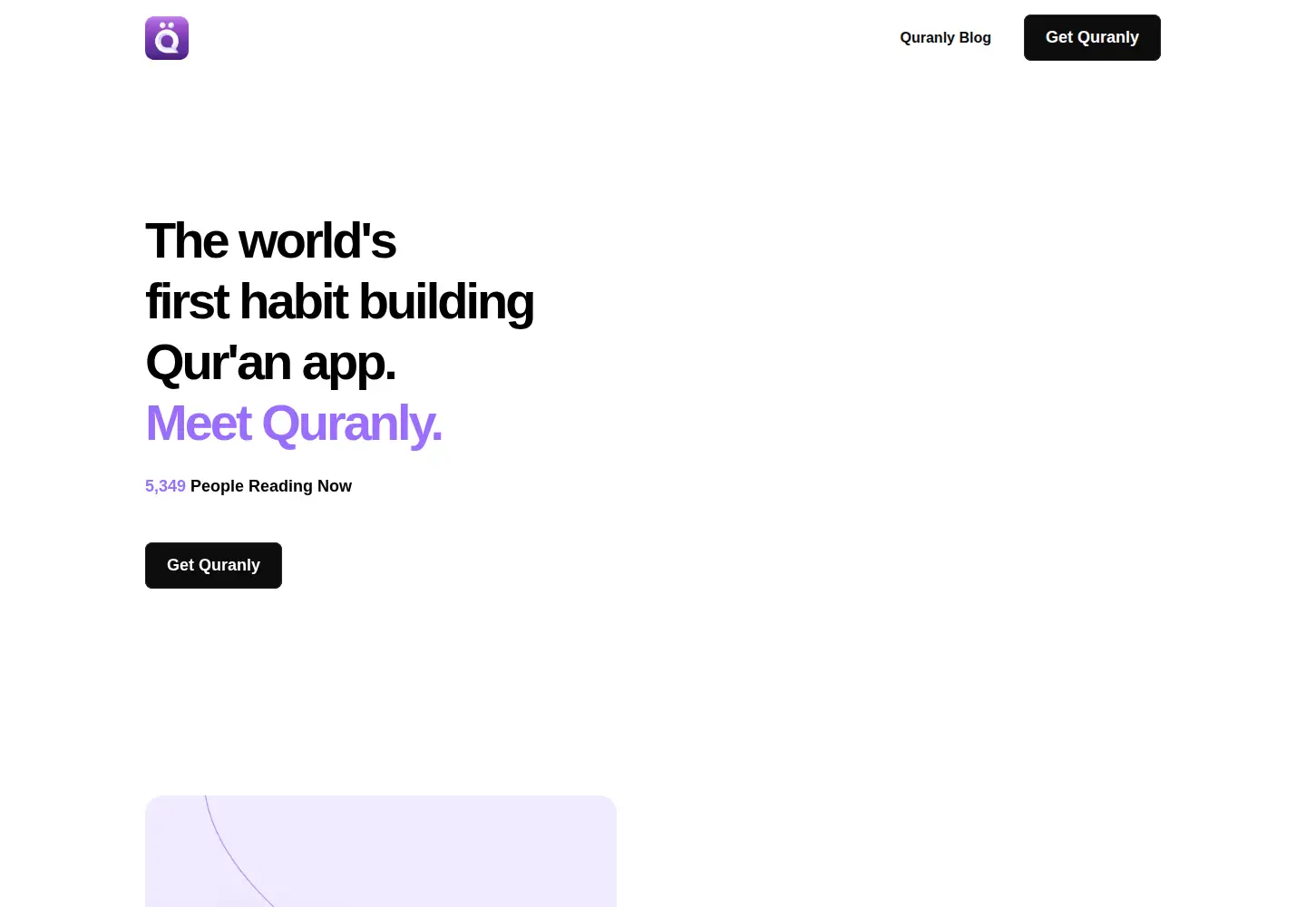 Screenshot of quranly.app