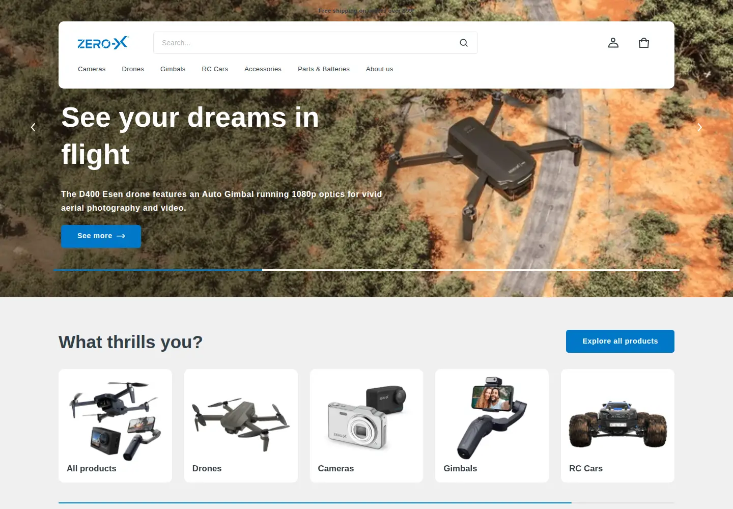 Screenshot of zero-x.com.au