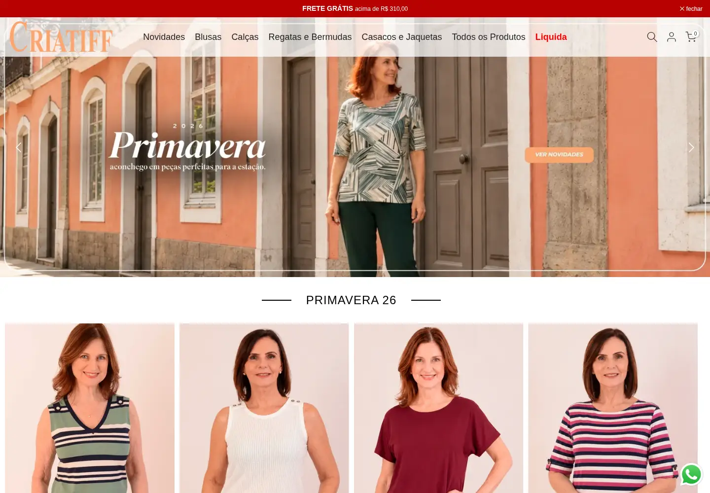Screenshot of criatiff.com.br