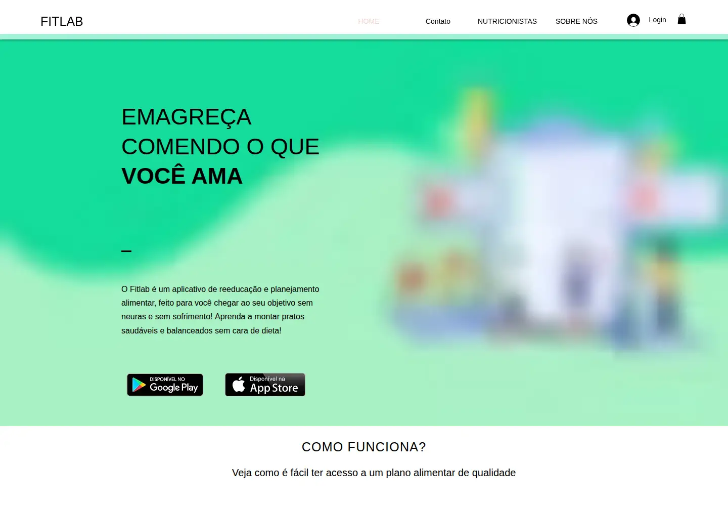 Captured homepage of fitlab.com.br in the current scan