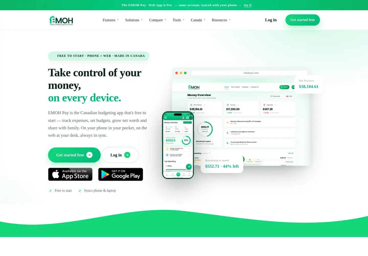 Screenshot of emohpay.com