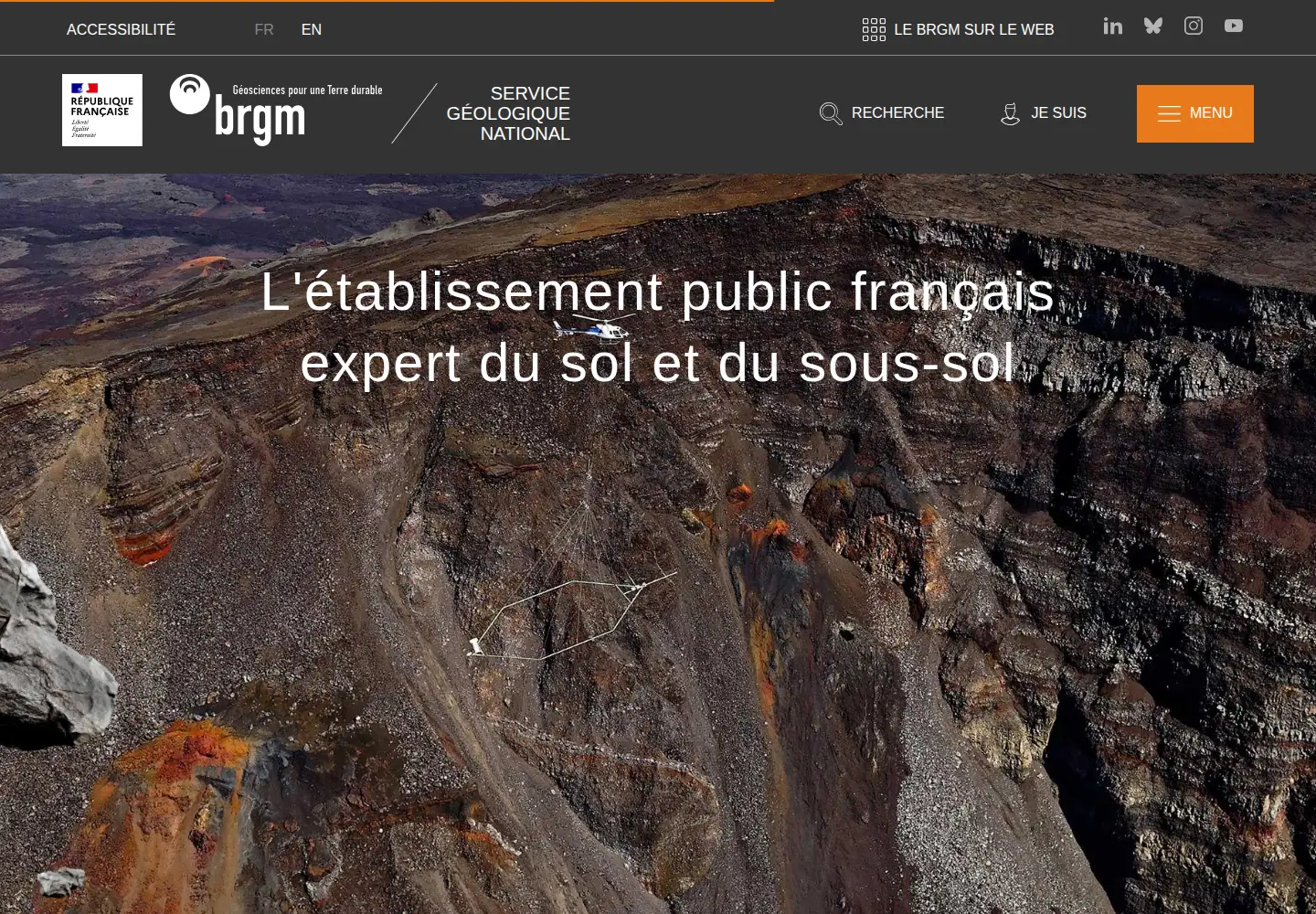 Screenshot of brgm.fr