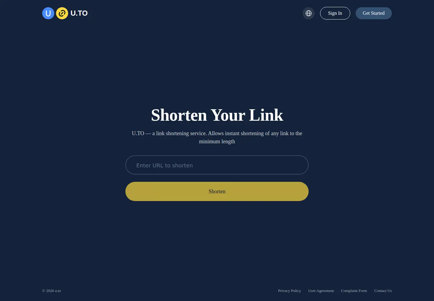 Screenshot of u.to