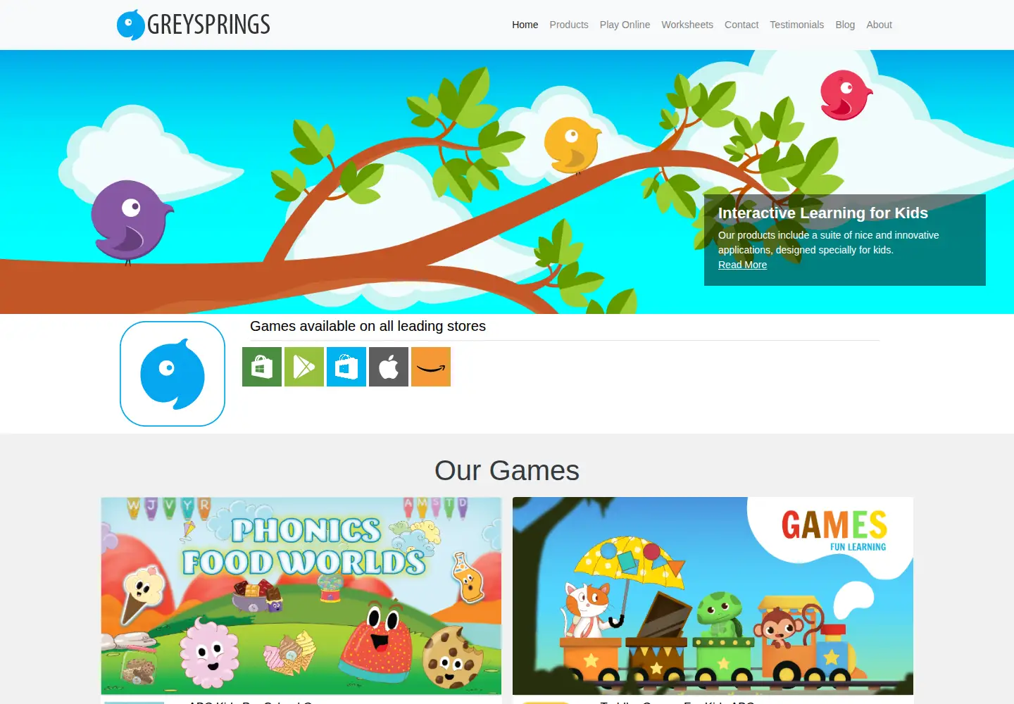 Screenshot of greysprings.com