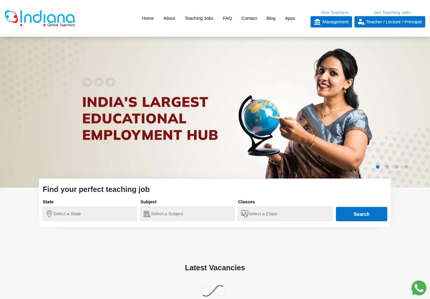 Screenshot of indianaglobalteachers.com