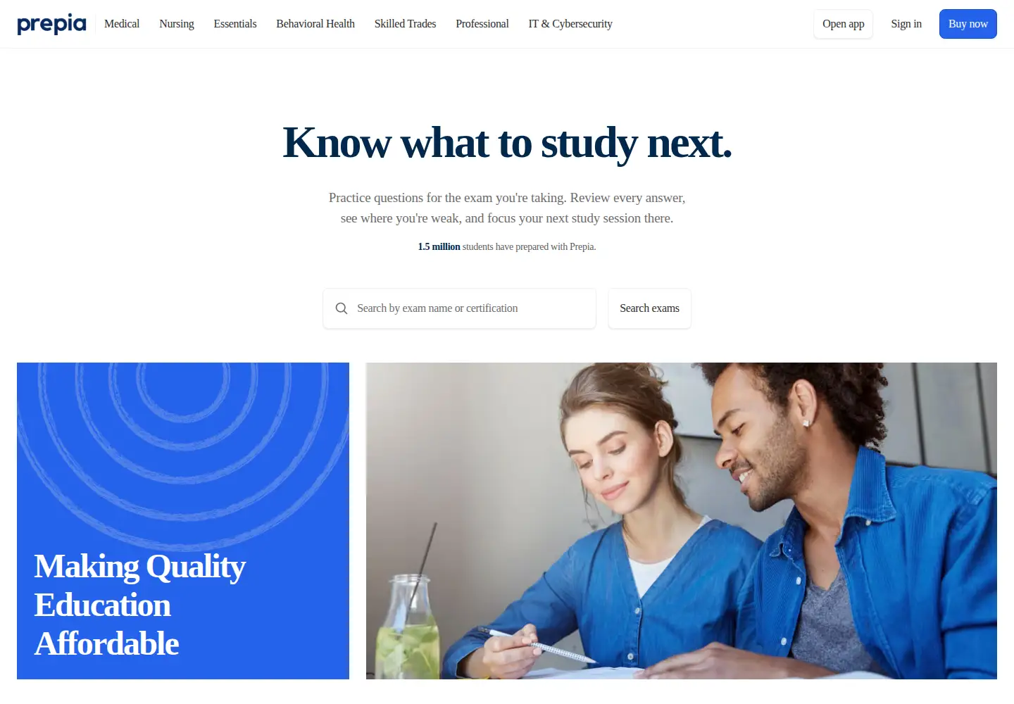 Captured homepage of prepia.com in the current scan