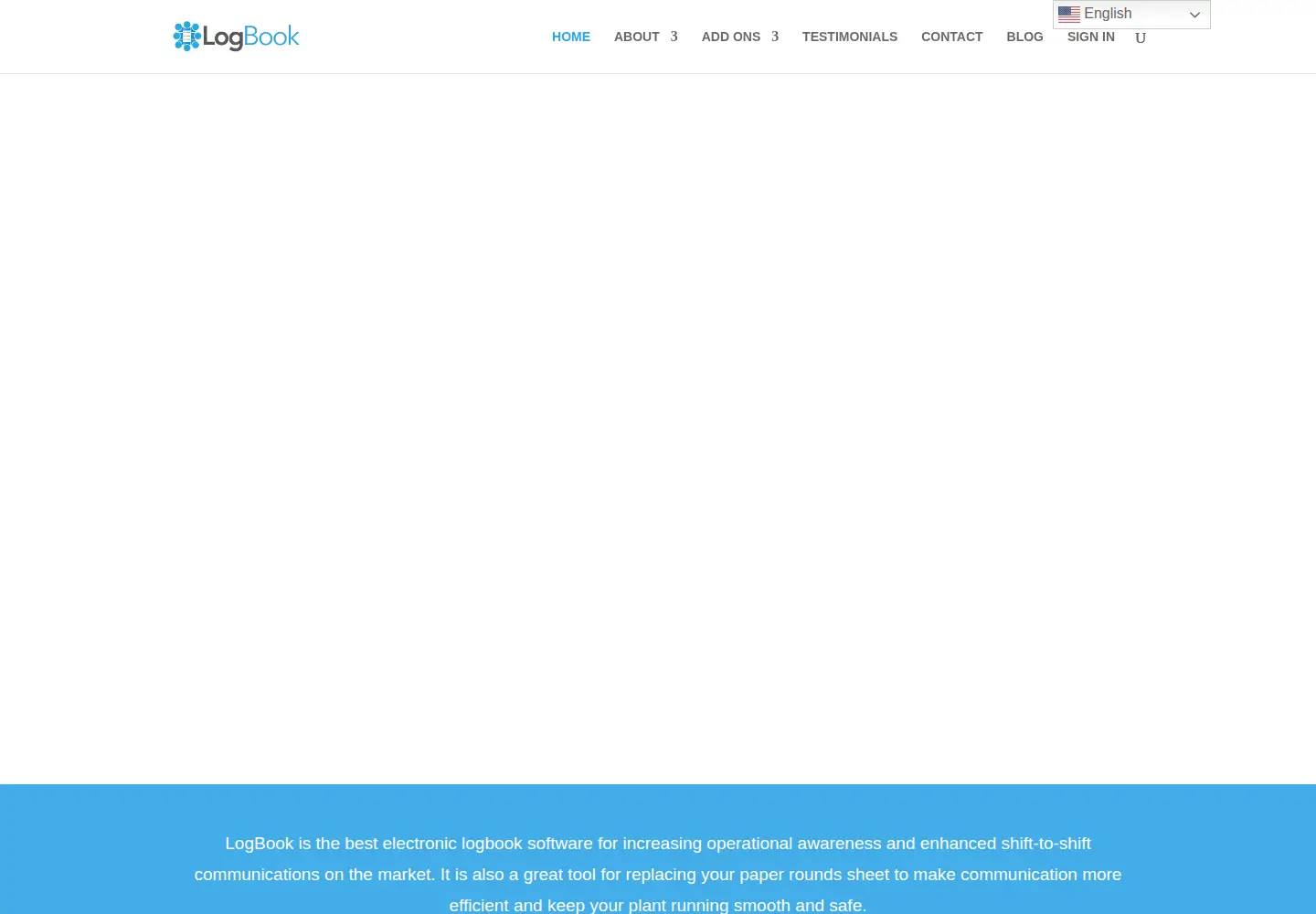 Screenshot of trylogbook.com