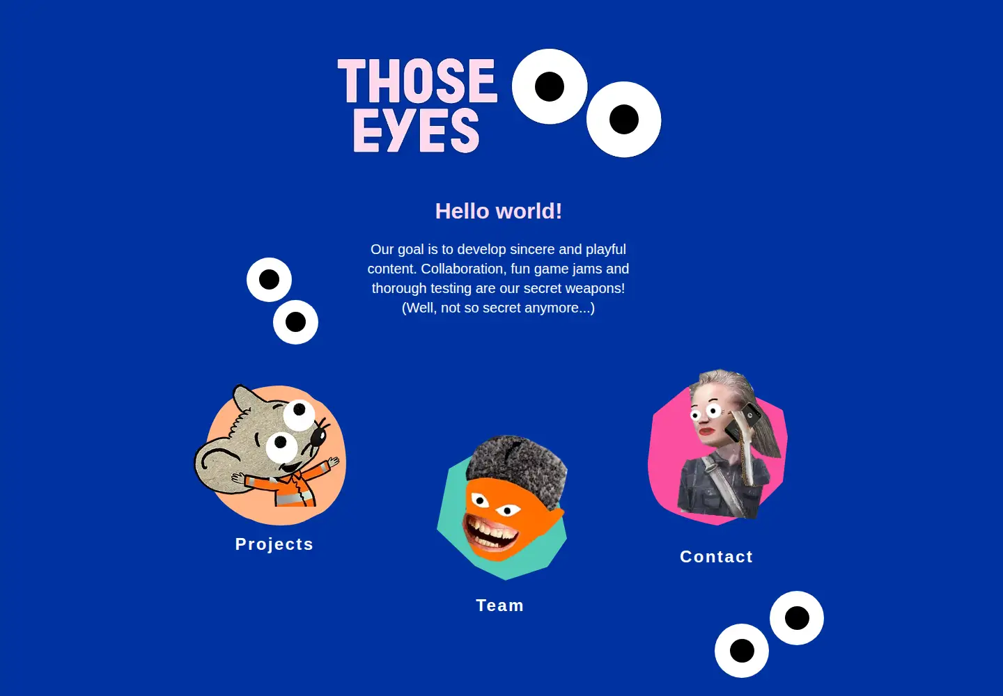 Captured homepage of thoseeyes.dk in the current scan