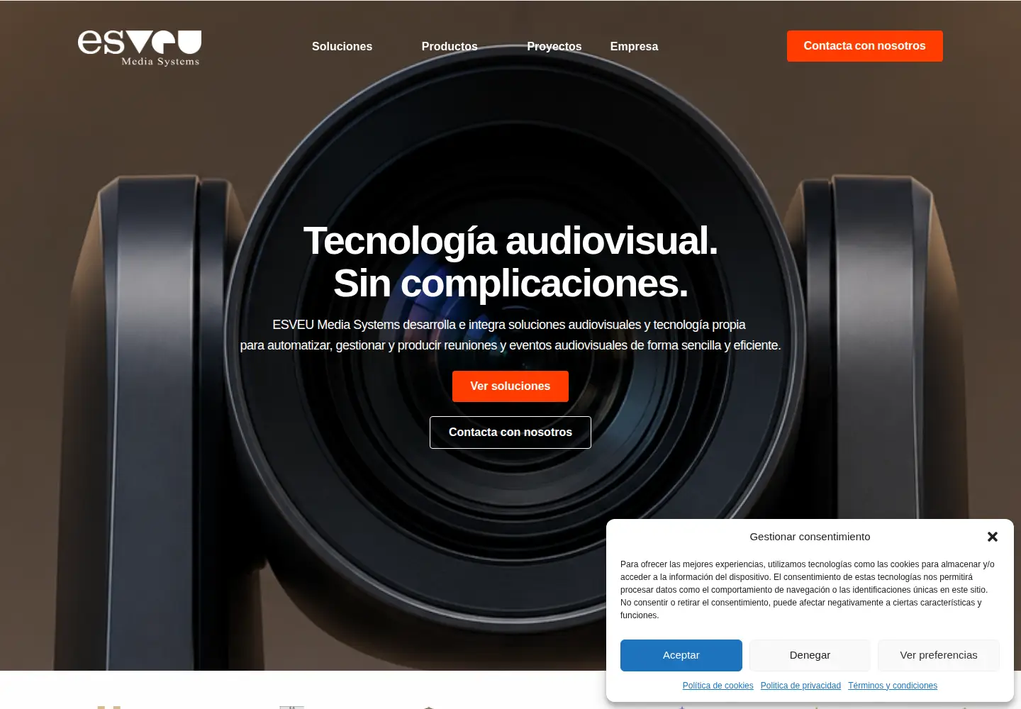 Captured homepage of esveu.es in the current scan