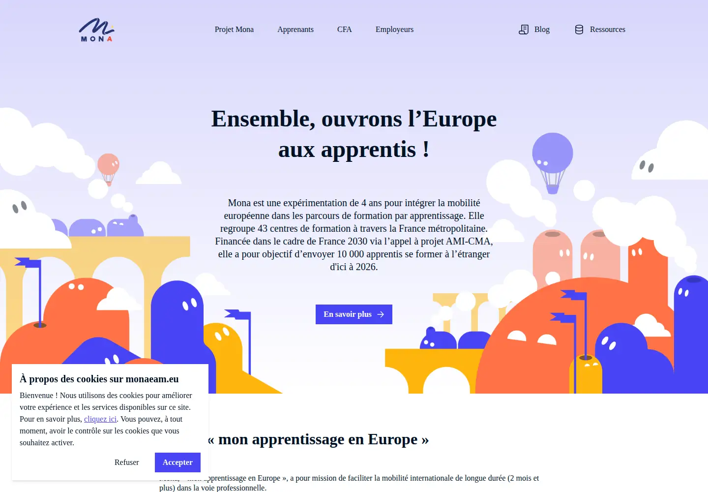 Captured homepage of monaeam.eu in the current scan