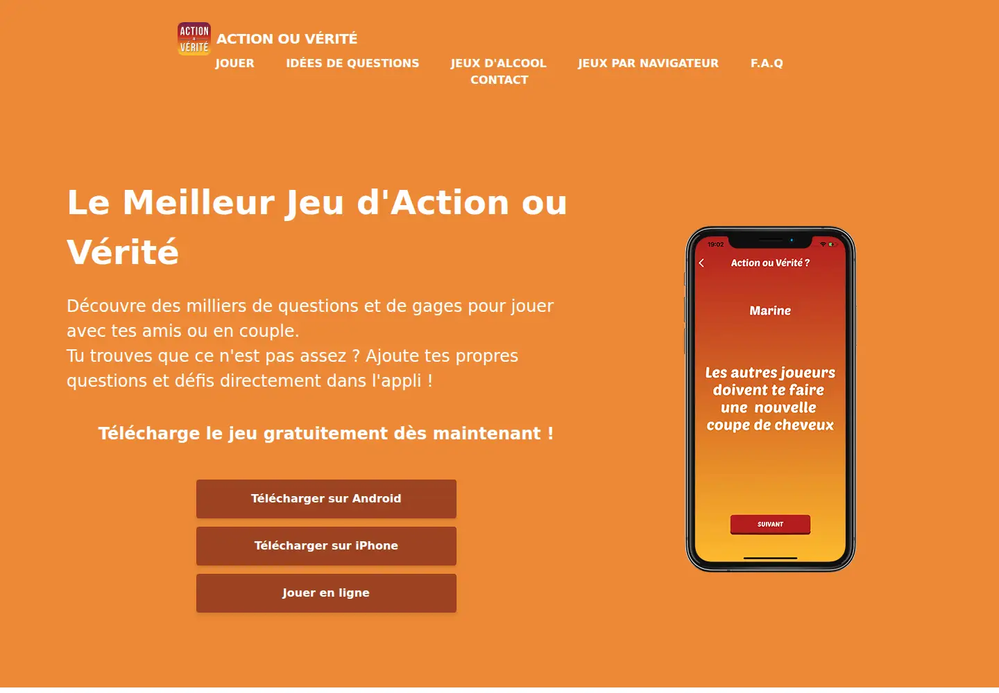 Screenshot of action-verite.fr