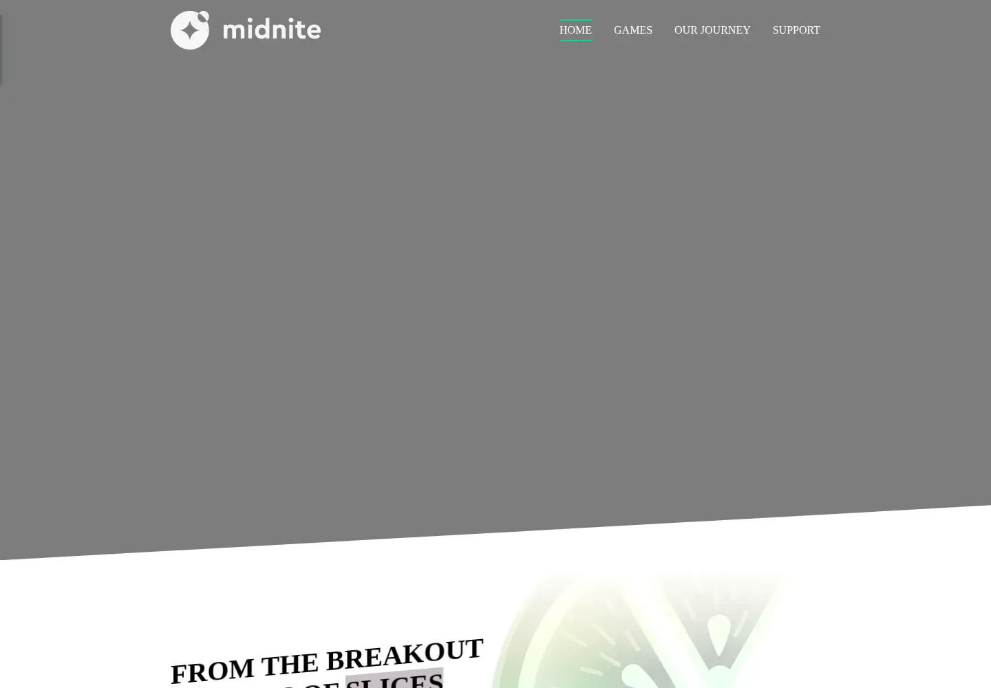 Captured homepage of midnite.games in the current scan