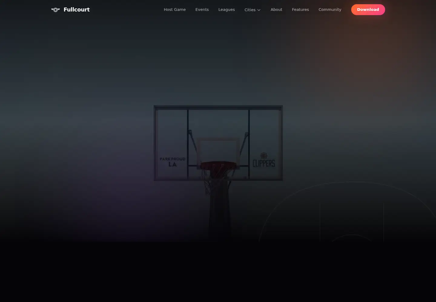 Screenshot of fullcourt.io