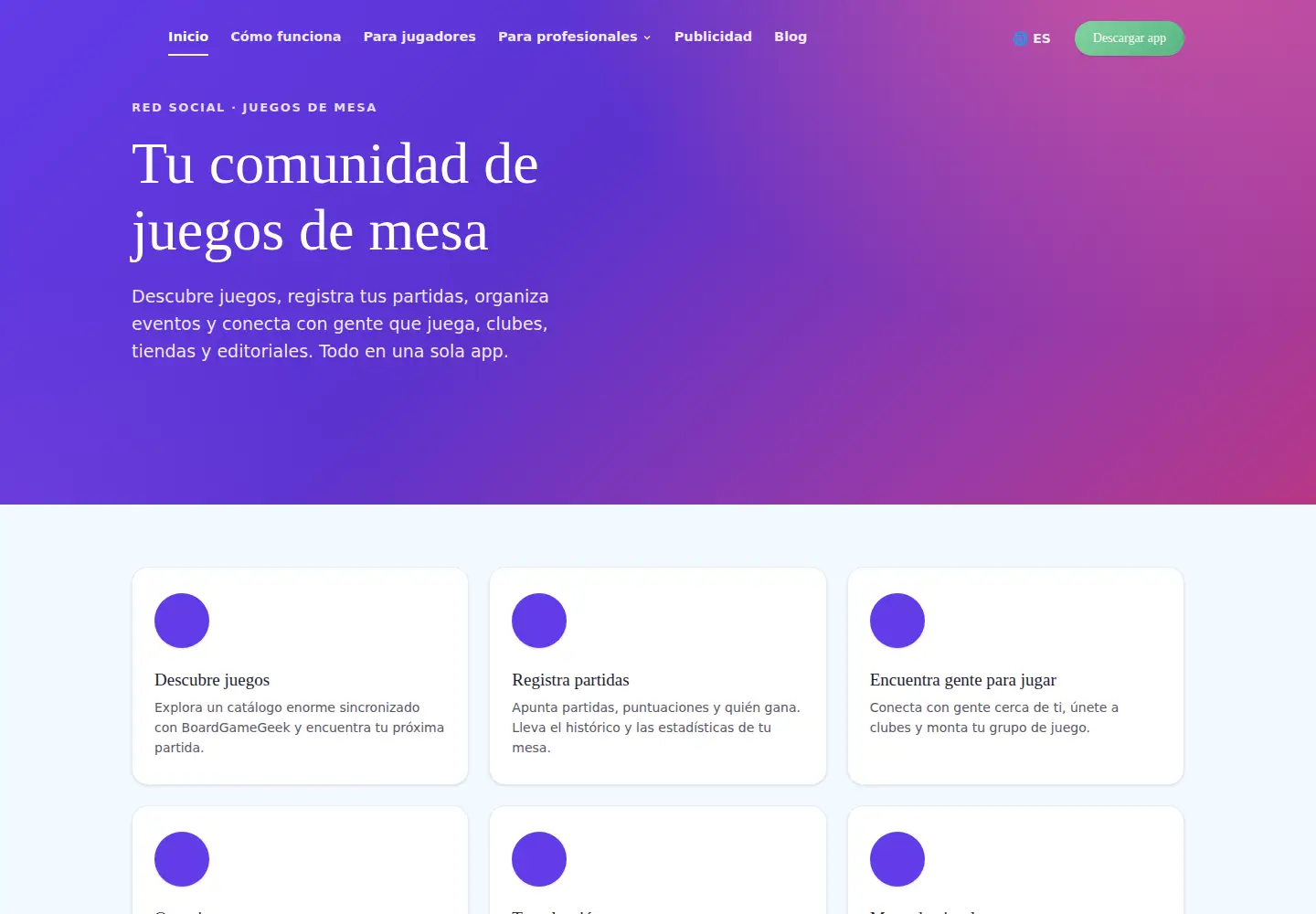 Captured homepage of meeplay.io in the current scan