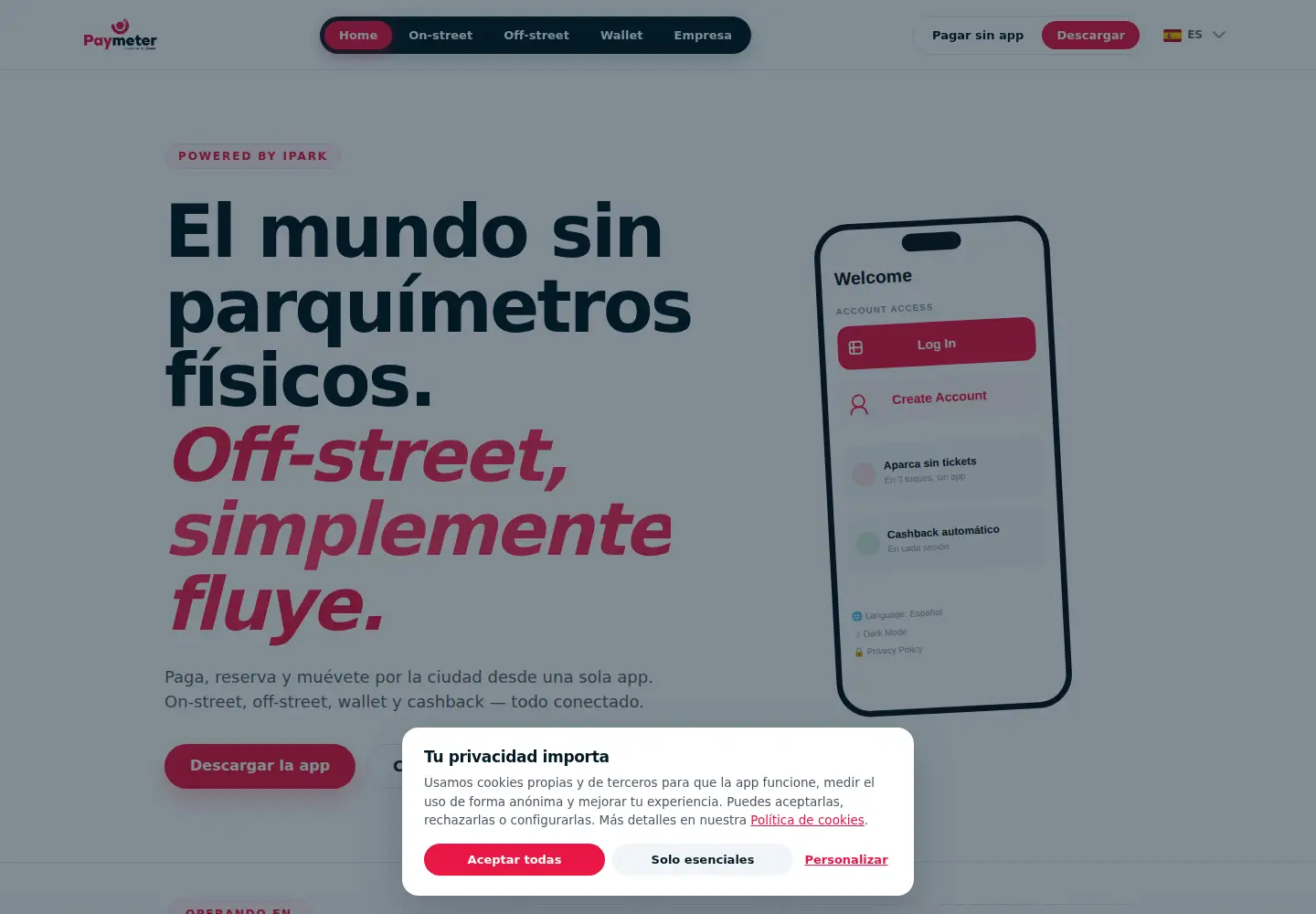 Screenshot of paymeter.io