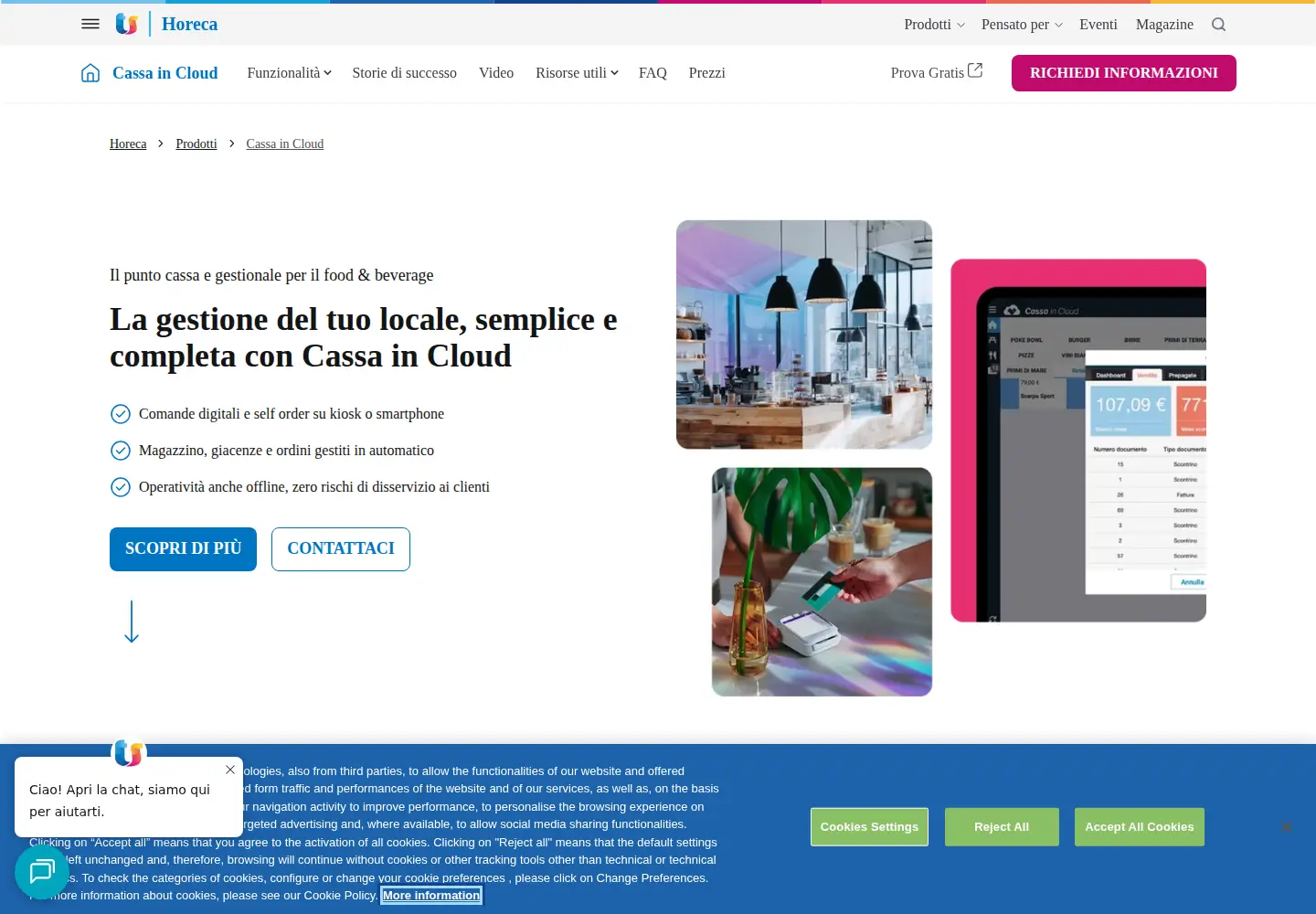 Captured homepage of cassaincloud.it in the current scan