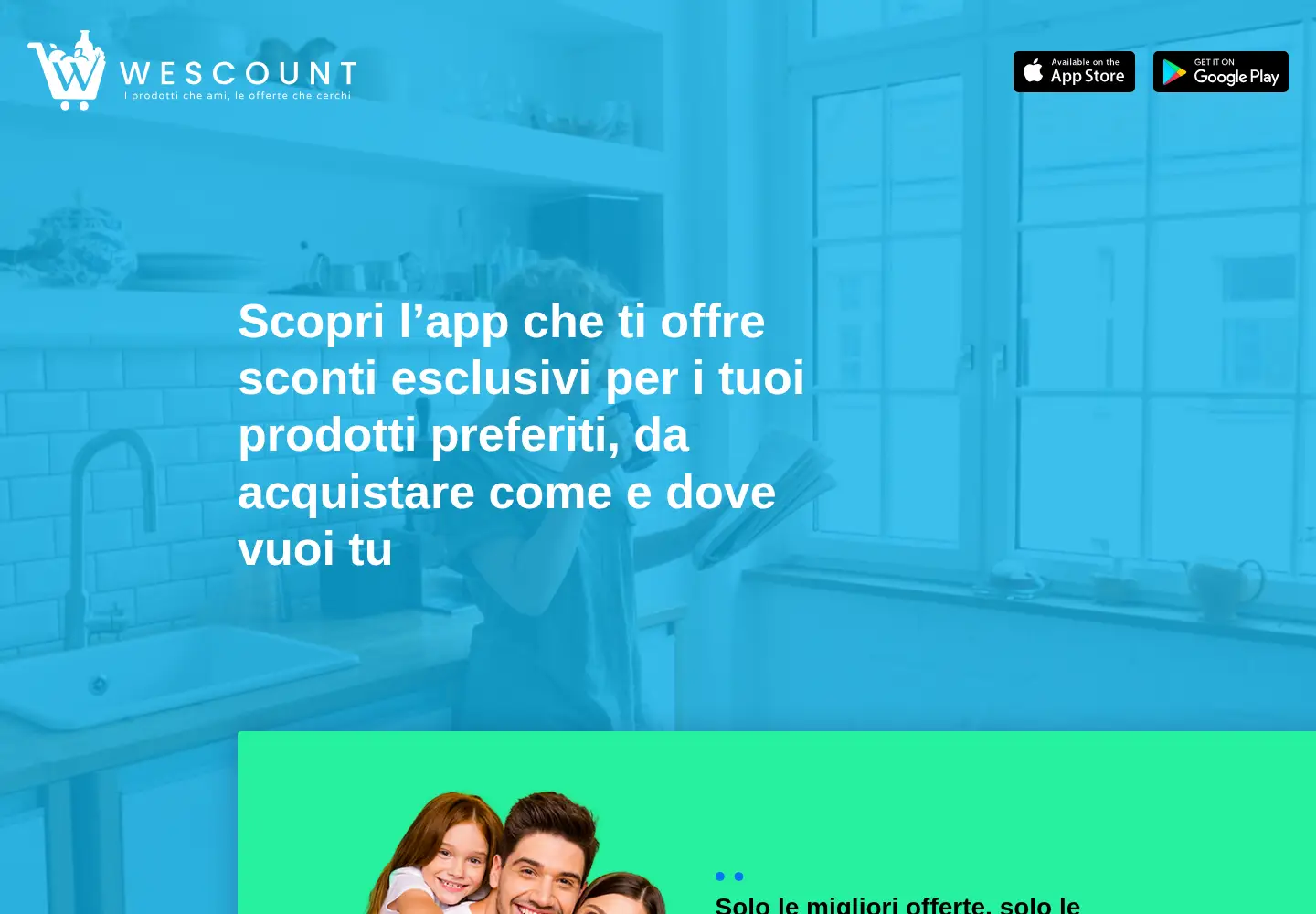 Captured homepage of wescount.it in the current scan