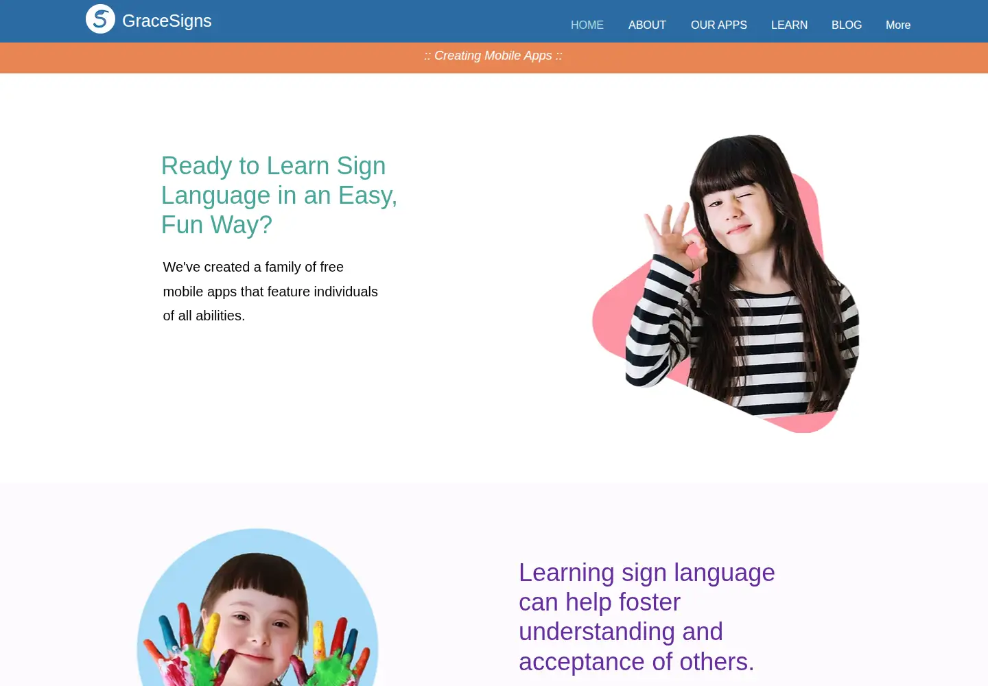 Captured homepage of gracesigns.org in the current scan