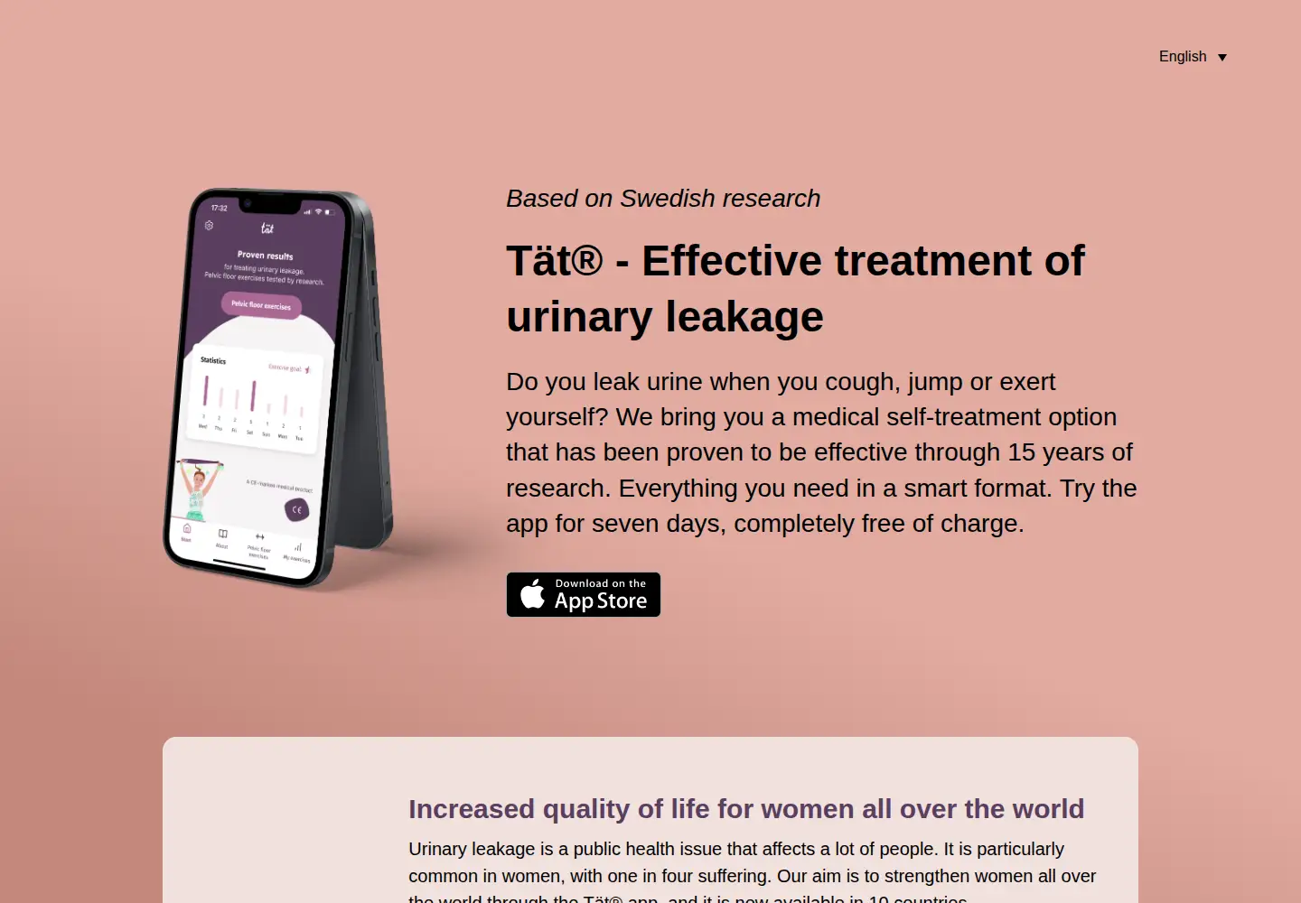Screenshot of econtinence.app