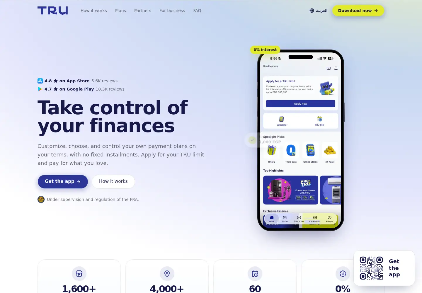 Screenshot of trufinance.app