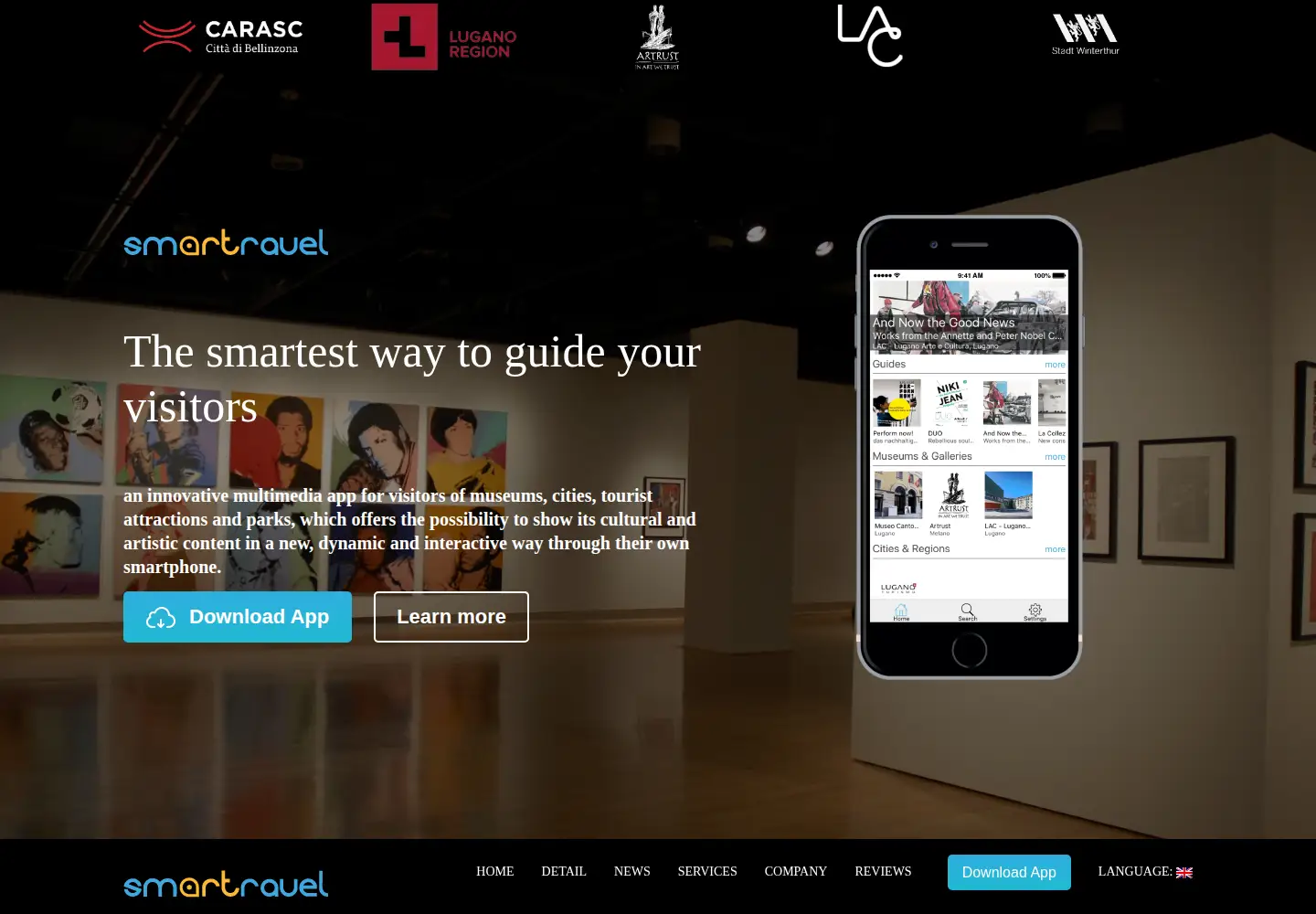 Captured homepage of smartravel.ch in the current scan