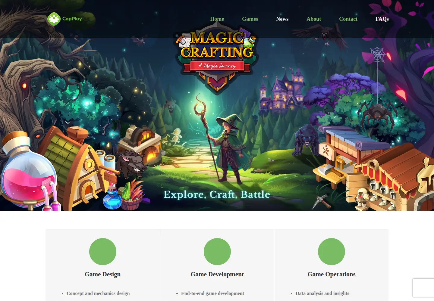 Captured homepage of capplay.com in the current scan