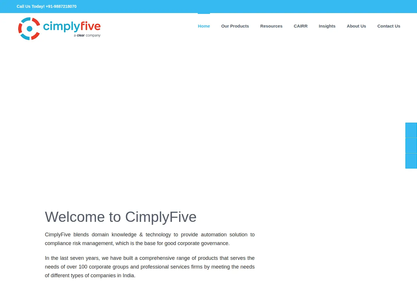 Screenshot of cimplyfive.com