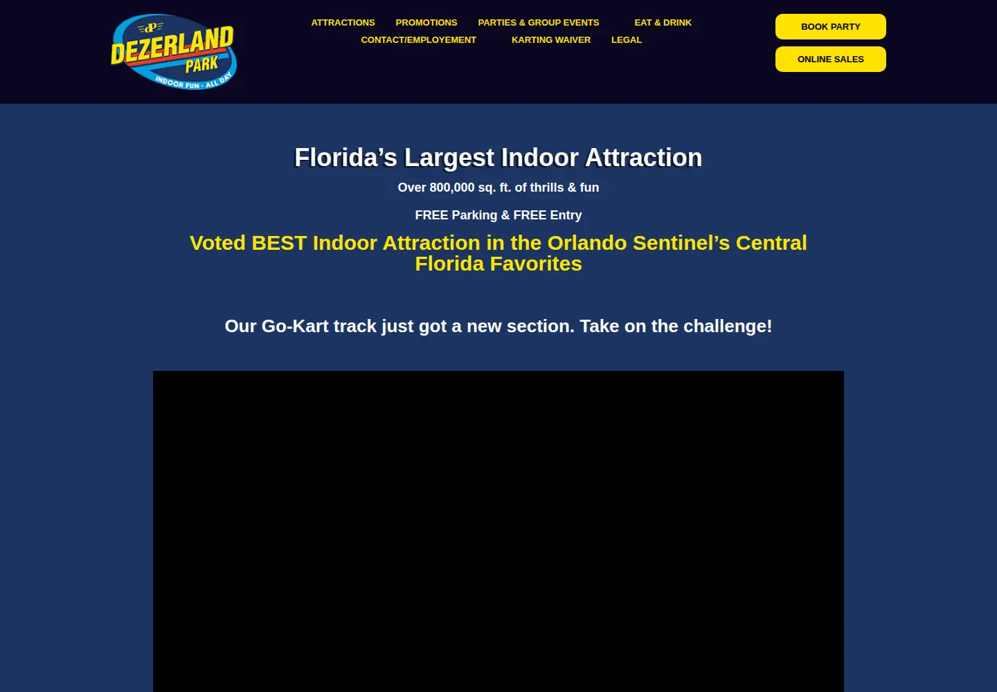 Screenshot of dezerlandfun.com