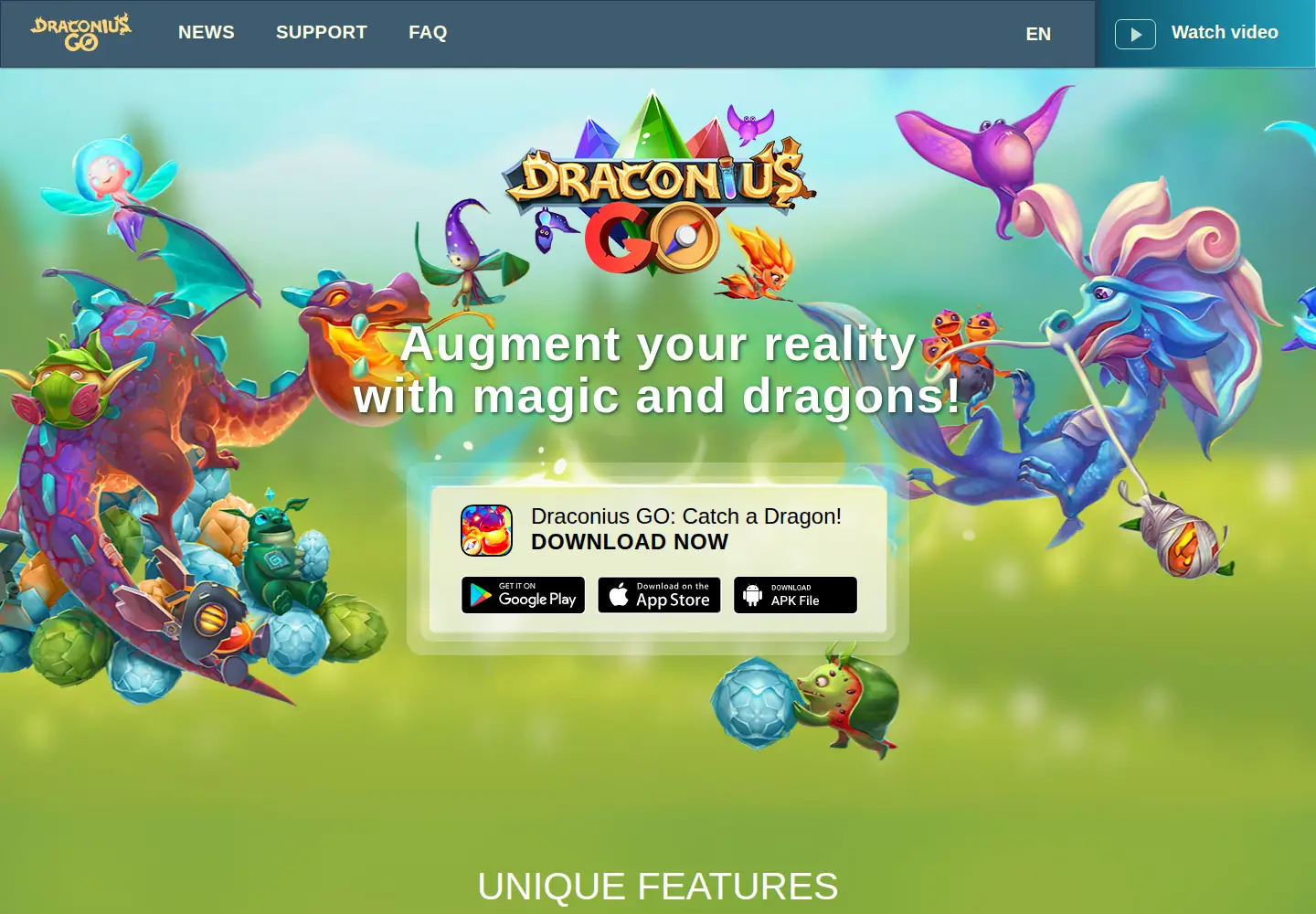 Screenshot of draconiusgo.com