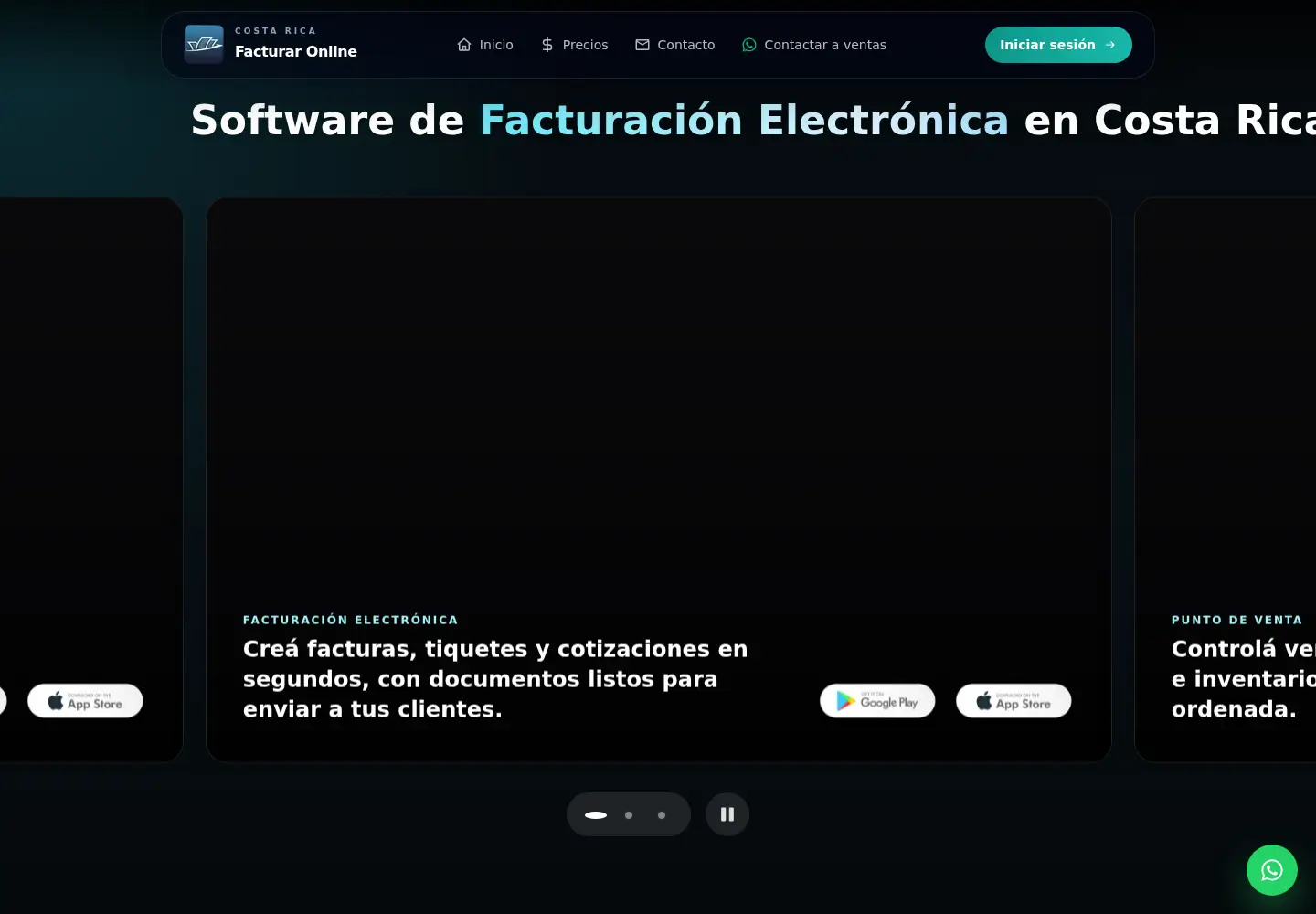 Screenshot of facturaronline.com