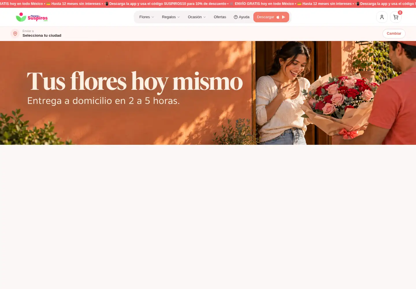 Screenshot of floreriasuspiros.com
