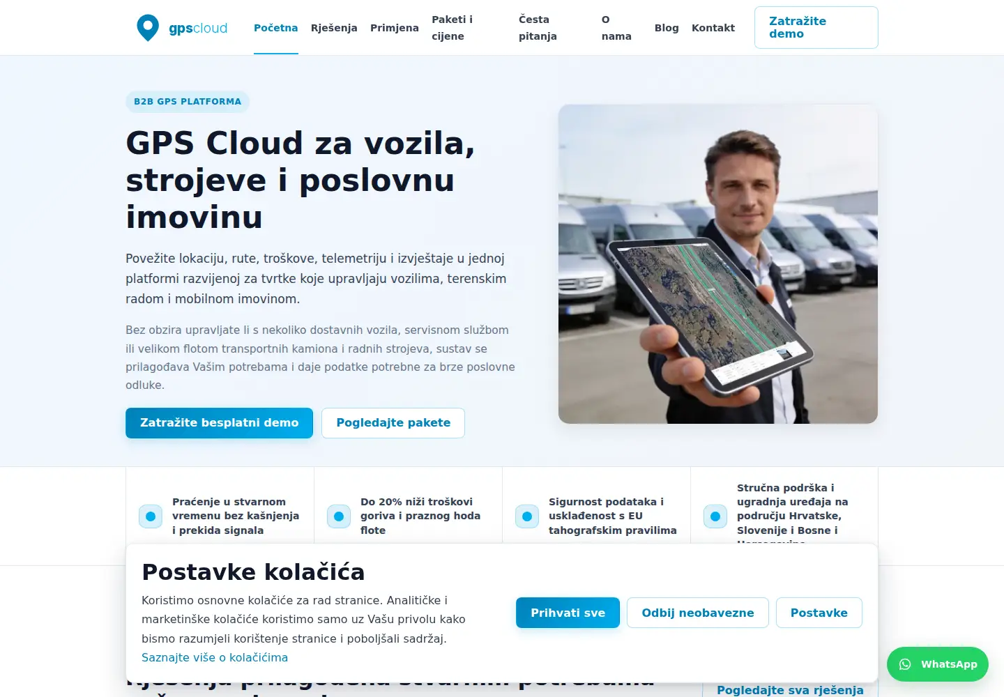 Captured homepage of gps-cloud.com in the current scan