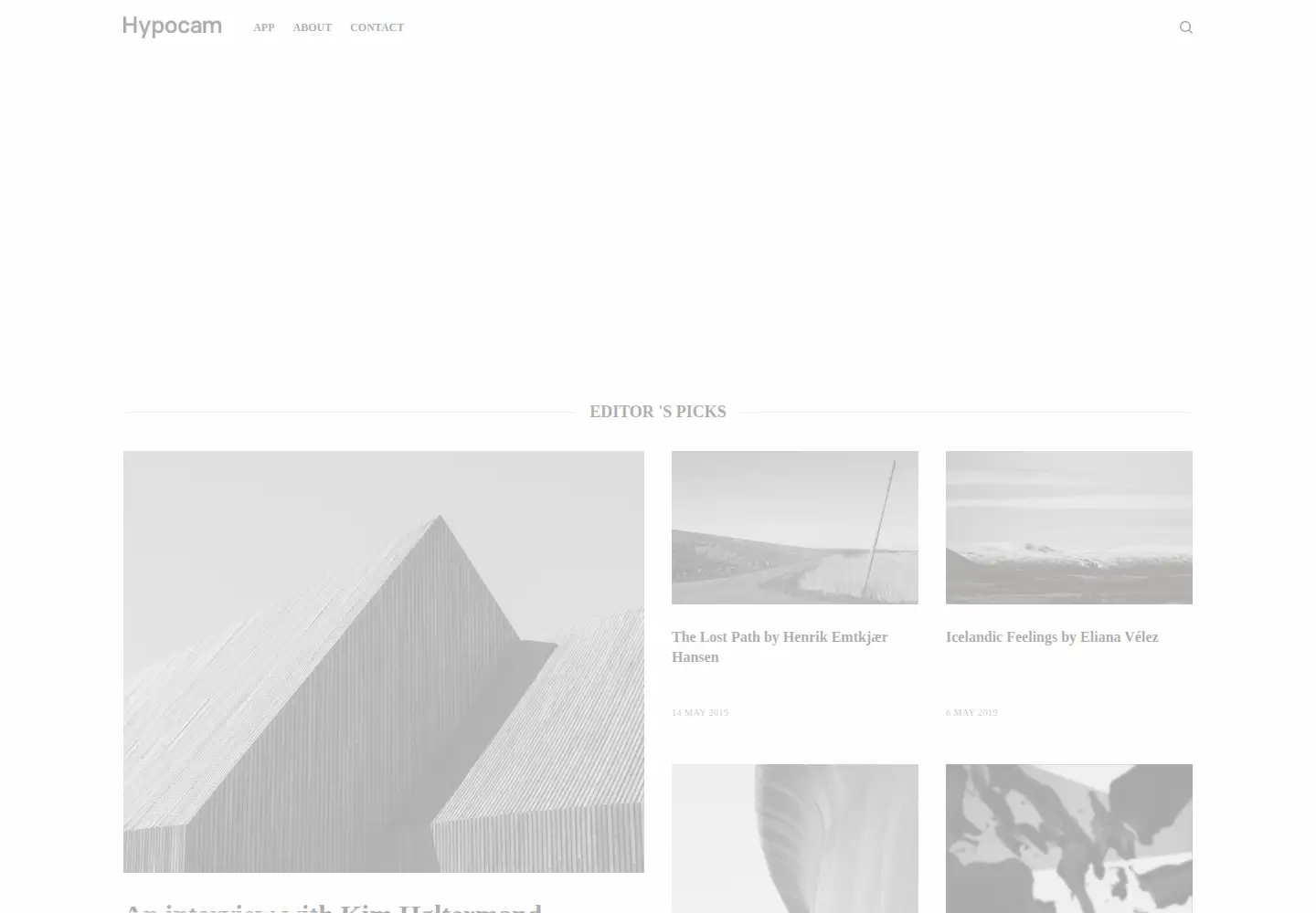 Captured homepage of hypocam.com in the current scan