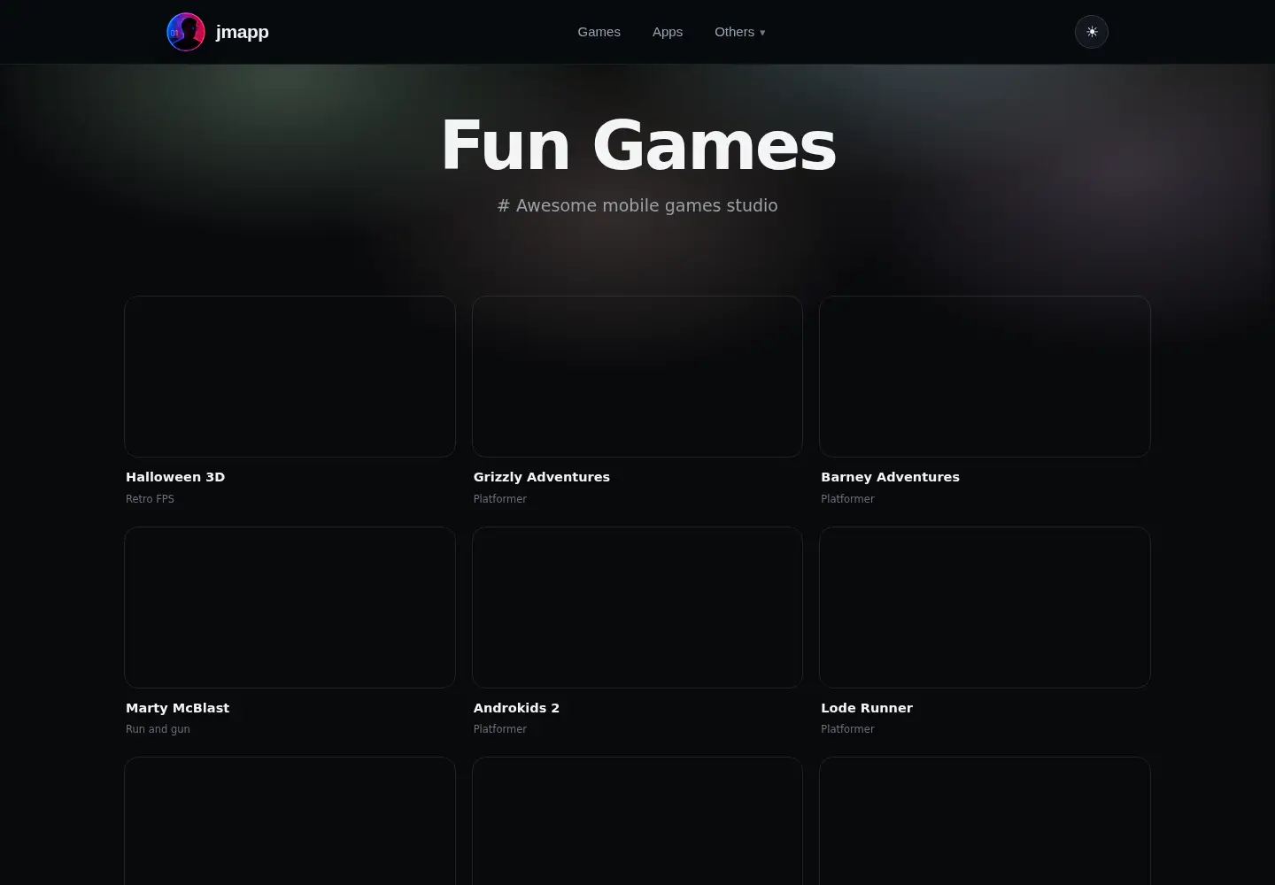 Captured homepage of jmapp.com in the current scan