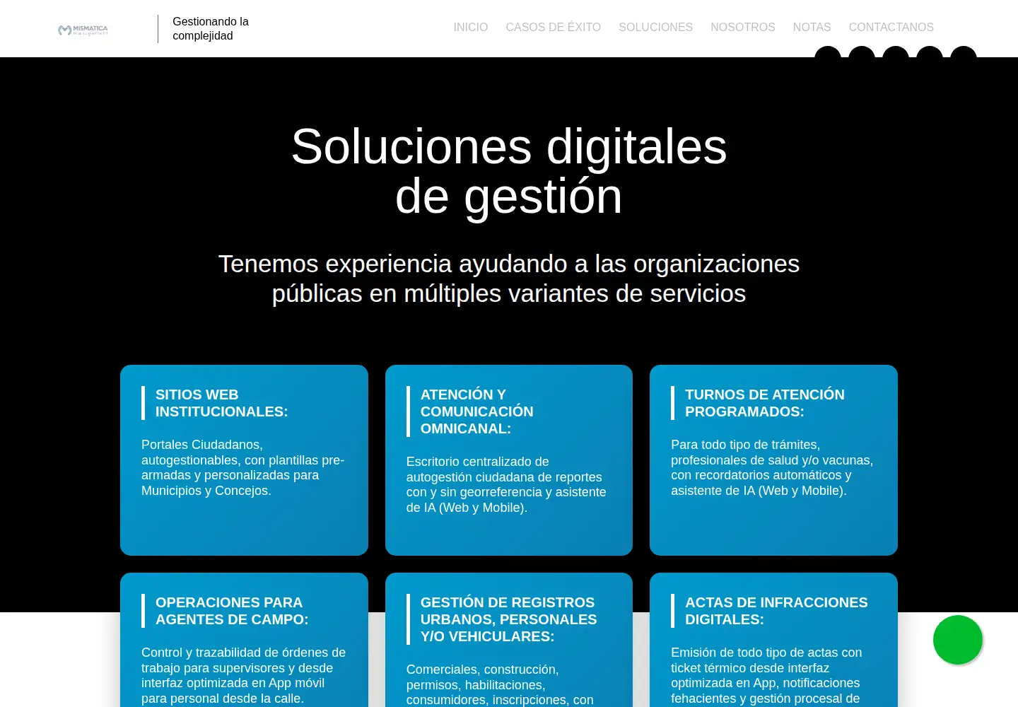 Captured homepage of mismatica.com in the current scan