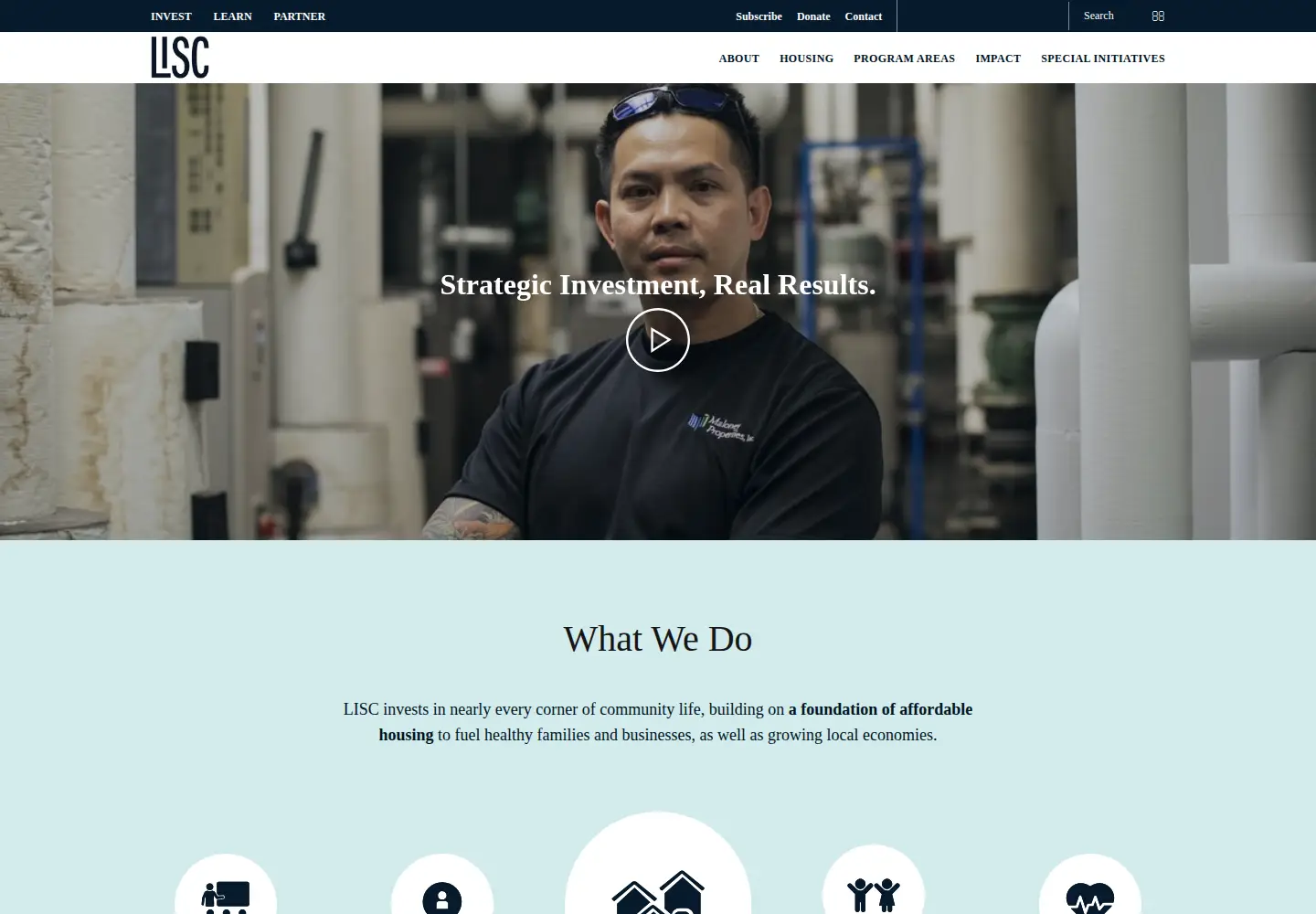 Screenshot of lisc.org