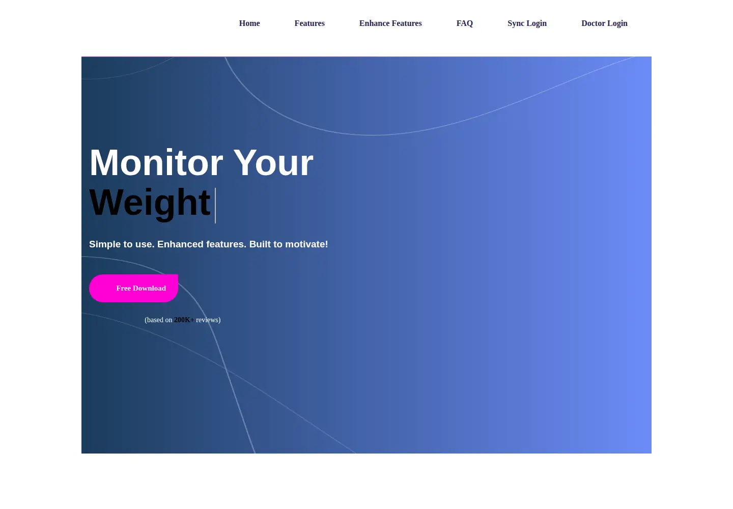 Screenshot of monitoryourweight.com