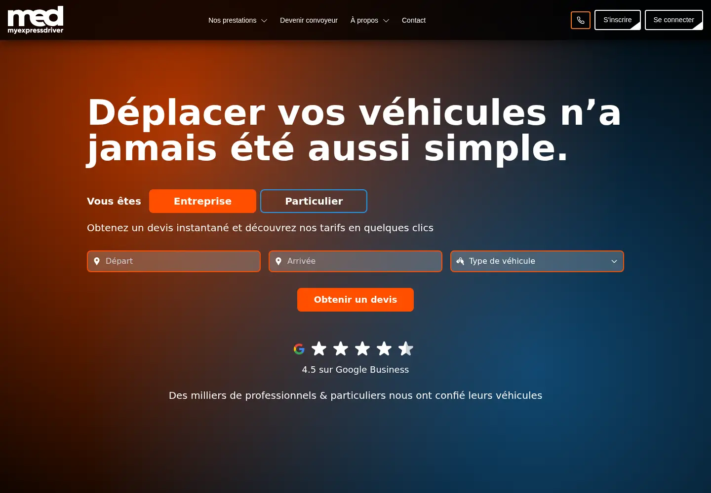 Captured homepage of myexpressdriver.com in the current scan