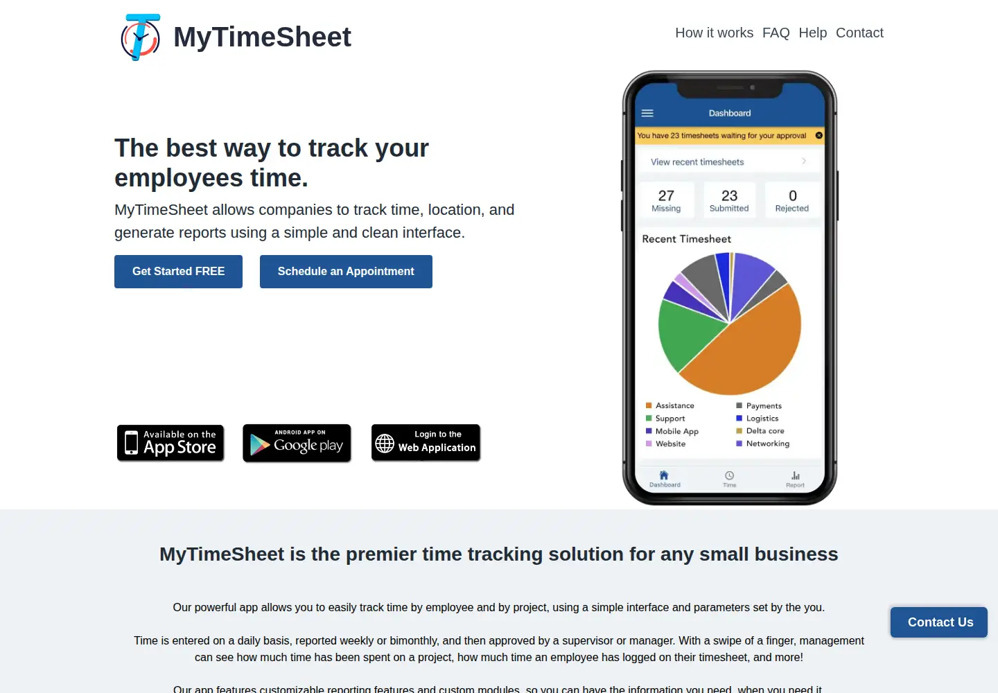 Screenshot of mytime-sheet.com