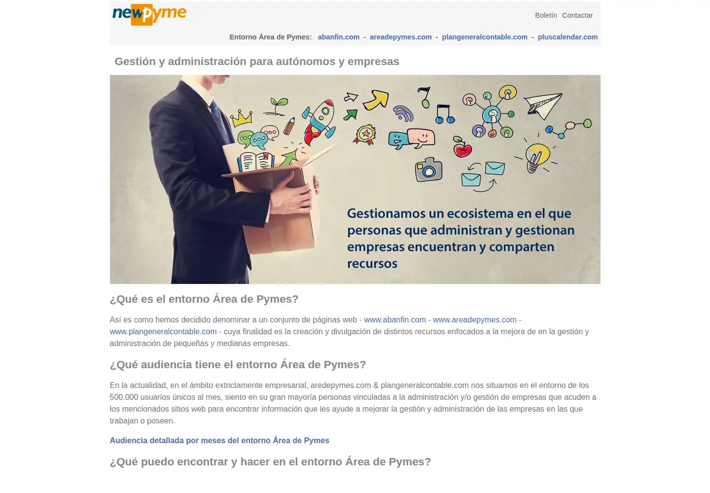 Screenshot of newpyme.com