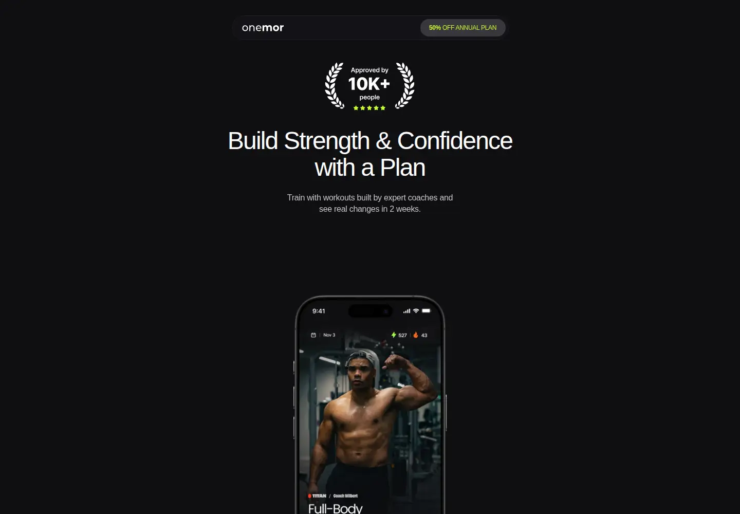 Screenshot of onemor.com