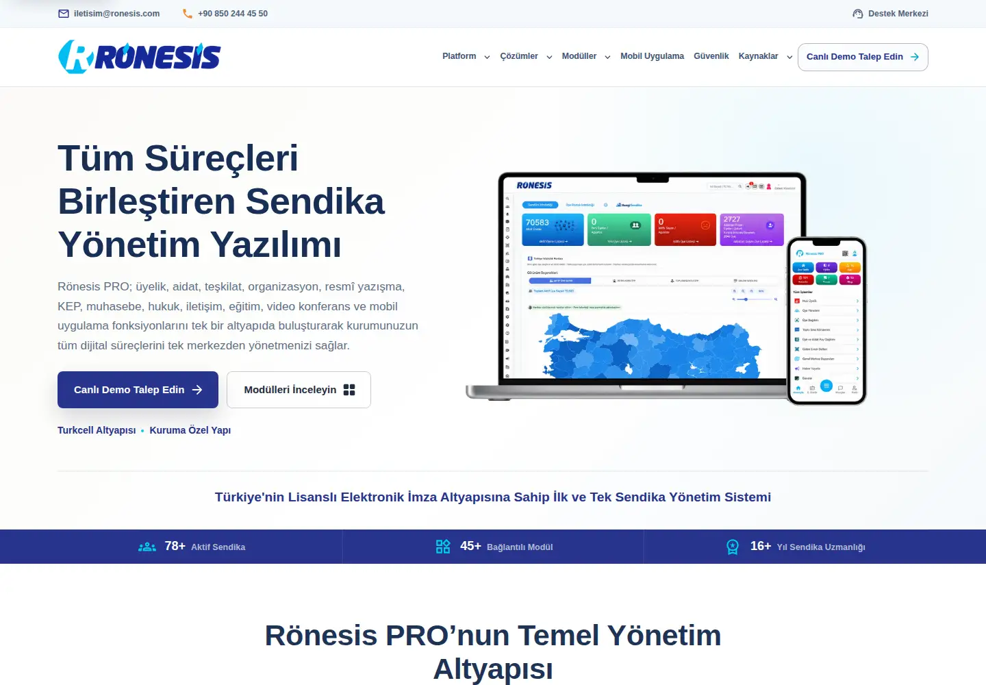 Screenshot of ronesis.com